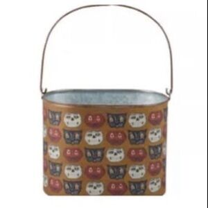 New Halloween Faces Metal Bucket